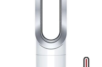 Dyson HotCool Jet Focus AM09 Fan Heater (White/Nickel)