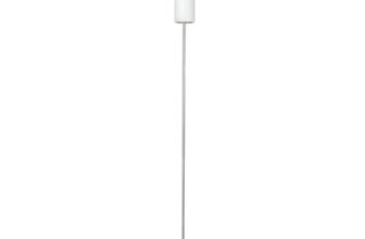 EGLO Troy Floor Lamp – White & Matt Nickel
