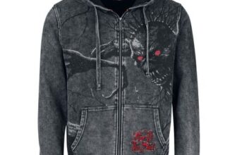 EMP Signature Collection Hoodie Jacket Grey by Iron Maiden by EMP