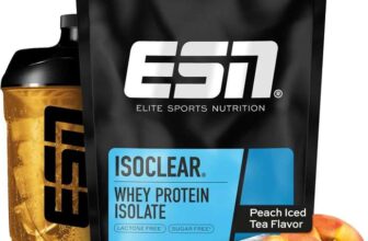 ESN ISOCLEAR Whey Isolate Protein Powder, Peach Iced Tea, 1000 g, 33 Servings, Protein Drink (at checkout) 5%: Voucher applies to S& S