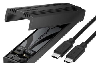 EXCLUSIVESABRENT NVMe Enclosure USB C 10Gbps M.2 Enclosure with code at Store4PC-UK