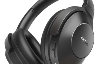 EarFun Wave Life Hybrid Active Noise Cancelling Headphones, Wireless Over Ear Headphones Bluetooth 5.4, 60H Playtime EarFun UK /FBA