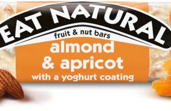 Eat Natural Almond & Apricot with a Yoghurt Coating Fruit & Nut Bar 40g