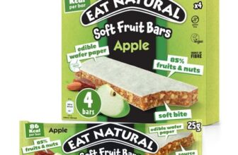 Eat Natural Soft Fruit Bars Apple 4x25g