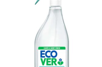 Ecover Glass Cleaner Spray, Window And Stainless Steel Glass Spray, Fresh Green Tea & Grapefruit Scent, 1 x 500ml – £3.04 S&S