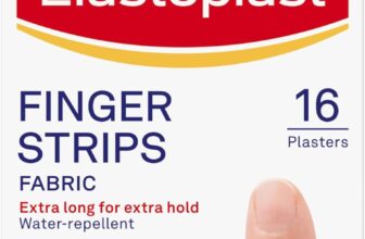 Elastoplast Extra Flexible Finger Strip Plasters (16 Pieces), Flexible and Durable Plasters for Fingers, Stretchy Fabric Plasters, Plasters Waterproof