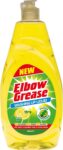 Elbow Grease Washing Up Liquid Power Degreaser – Soap for Hand Washing Dishes, Pots, Pans & Glasses (Lemon, 600ml)