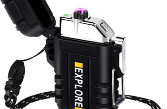 Electric Lighter Rechargeable USB, Electronic Plasma Dual Arc Lighter Windproof and Waterproof for Camping. Sold by Lcfun FBA