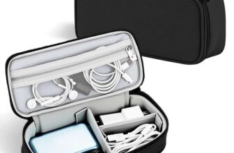 Electronics Organizer Travel Case, 1.95L Waterproof Portable Accessories Pouch with Organized Compartments Sold By amazon Haul Global