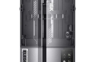 Elegoo Saturn 4 Ultra 16K Resin 3D Printer with Flip Lid Smart Tank Heater at 30C, 150 mm/h Printing Speed, Large Printing Size