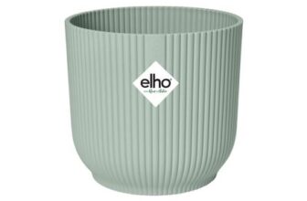 Elho Vibes Fold round Mini Flower Pot 7xH6.5 Cm Green