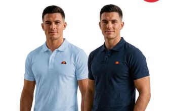 Ellesse Velorian Heritage 2 Mens Polo Shirt (Light Blue/ Navy) W/Code