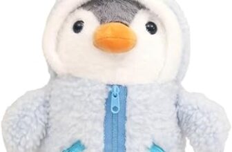 Embhlitfe Penguin Plush,25cm Blue Plush Penguin Stuffed Animal Penguins Plush Doll,Cartoon Penguins for Adults Christmas Birthday Gifts (Blue)
