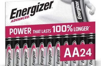 Energizer Advanced – AA Batteries (24 Pack) – Double A Battery 1.5V Up To 100% Longer Lasting – Ideal for High-Drain Devices