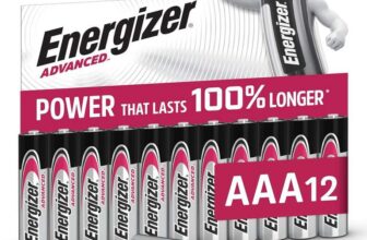 Energizer Advanced – AAA Batteries (12 Pack) – Triple A Battery 1.5V – Up To 100% Longer Lasting