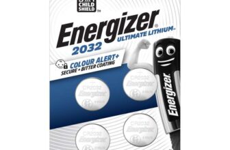 Energizer Ultimate Lithium – CR2032 Batteries (4 Pack) – 3V Battery Coin Cell