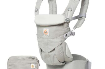 Ergobaby Baby Carrier Backpack for Newborn to Toddler, 4-Position Omni 360 Cotton, Ergonomic (Pearl Grey)