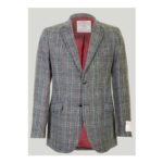 Eriskay Grey Overcheck HARRIS TWEED Mens Jacket