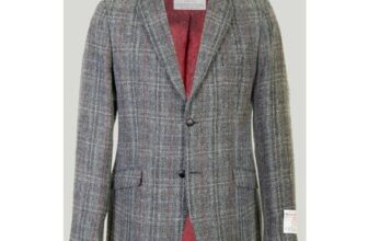 Eriskay Grey Overcheck HARRIS TWEED Mens Jacket