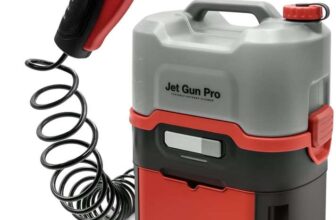 Errecom JET GUN PRO, Portable High Pressure Cleaner with Storage Compartment, 8 L Water Tank, 3 m Spiral Hose, 2.9 kg