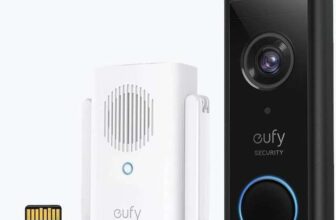 Eufy battery doorbell, chime and 32gb card.