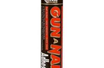 Everbuild Gun A Nail – High Strength Building Adhesive – Solvent-Free – Gap Filling- White – 290ml (S&S £1.64)
