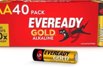 Eveready Gold by Energizer – AA Battery (40 Pack) – 1.5V Alkaline – £8.64 S&S