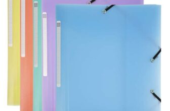 Exacompta – Ref 55170E – Chromaline Collection – Elasticated 3-Flap Folders – Suitable for Storing A4 Documents, Spine Label