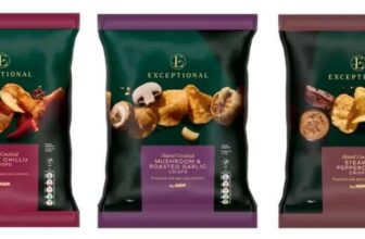 Exceptional By Asda Sweet Chilli/Mushroom & Roasted Garlic/Steak & Peppercorn Hand Cooked Crisps 150g