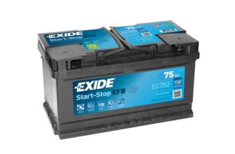 Exide 110 EFB Car Battery 75Ah EL752