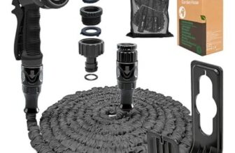 Expandable Garden Hose 50ft Hose Pipe with 3/4, 1/2 Fittings