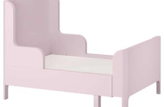 Extendable pink bed Ikea