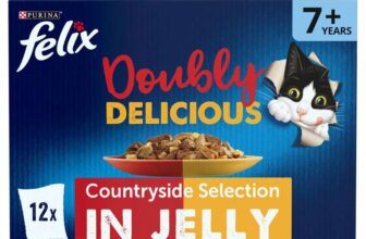 FELIX Doubly Delicious 7 Countryside Selection in Jelly Wet Cat Food 12x85g (Pack of 4) 48