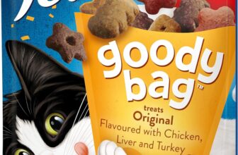FELIX Goody Bag Original Mix Chicken, Liver and Turkey Cat Treats 200g (Pack of 5)