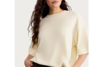 F&F Textured Oversized Fit T-Shirt in Yellow