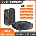 FIREBAT A6 Mini PC ( AMD Ryzen 7 7735HS / 8C / Zen3 / 16GB LPDDR5 / 512GB / Dual M2 ) w/codeFirebat Online Store(UK Despatch)