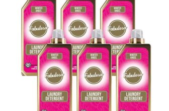 Fabulosa Fragranced Laundry Detergent -198 Washes, 1L, 6 Pack, Winter Angel