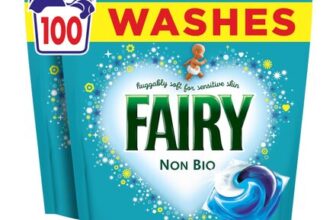 Fairy Non-Bio Washing Pods, No.1 for Sensitive Skin, 100 Washes