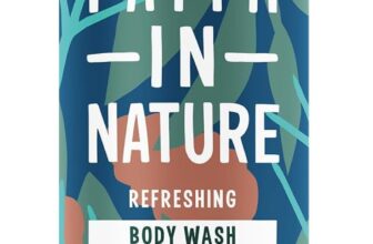 Faith In Nature Natural Blue Cedar Body Wash, Refreshing Shower Gel, Vegan and Cruelty Free, No SLS or Parabens, 400 ml