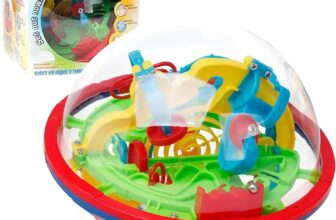 Falafoty 3D Puzzle Ball 12cm, Maze Ball 3D Puzzle Games Brain Teasers Smart Games, Interactive Maze Puzzle Fidget Toys for Age 6 Boys Girls Adults Gift Stocking Fillers Classroom Prize