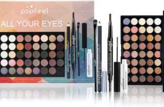 FantasyDay All-in-one Makeup Set Gift Surprise Full Kit for Women Multipurpose Essential Starter Bundle Include Eyeshadow Palette Lipstick Blush Concealer Face Powder Eyeliner Mascara Brush