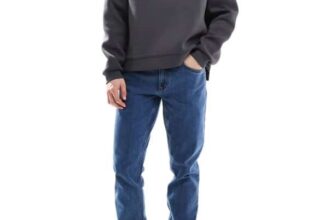 Farah Mens Elm Slim Jeans (Waist 28-34) – Midwash Blue – With Code