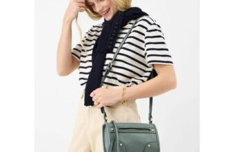 Faux Leather Crossbody Bag Teal