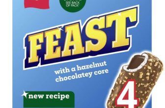 Feast Chocolate & Hazelnut / Caramel Ice Cream Sticks 4x 90 ml