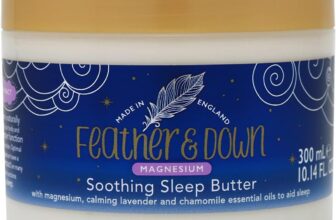 Feather & Down Magnesium Butter for Sleep – Lavender & Chamomile Soothing Body Butter (300ml) to support relaxation in your self care routine.