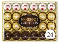 Ferrero Collection Pralines Mothers Day Chocolates Gift box, Coconut Raffaello and Dark Chocolate Rondnoir, Box of 24 Pcs 269.4g