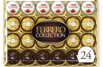 Ferrero Collection Pralines Mothers Day Chocolates Gift box, Coconut Raffaello and Dark Chocolate Rondnoir, Box of 24 Pcs 269.4g