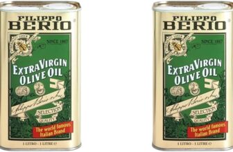 Filippo Berio Extra Virgin Olive Oil Tin, 1Ltr (Pack of 2)