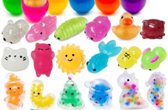 Filled Easter Eggs Mochi Toys, 24 PCS PreFilled Easter Eggs with Squishy Toys for Easter Egg Hunts, Easter Basket Decorates, Classroom Celebrations, Stress Relief Easter Gift for Kids 4 5 6 7