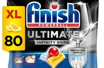 Finish Powerball Ultimate Infinity Shine, 80 Dishwasher Tablets, Lemon Sparkle (£5.95 / £6.30 S&S)